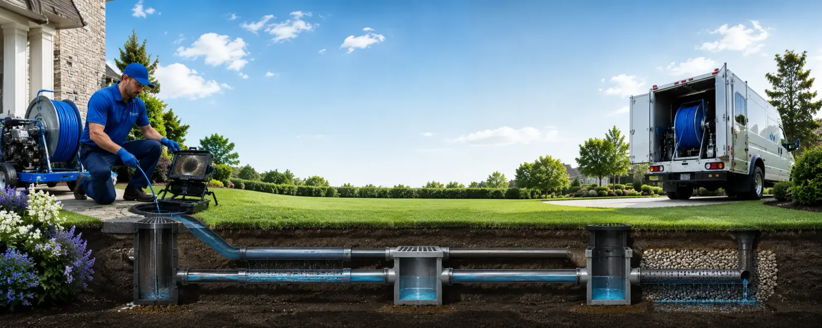 Outdoor drain cleaning information for Earp, CA